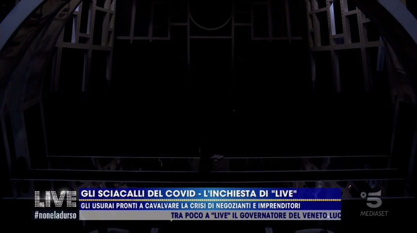 Blackout in diretta durante Live Non è la d’Urso (video)
