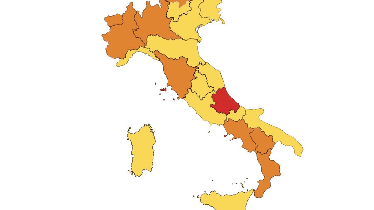 Zona gialla, arancione e rossa. Ecco come cambia l’Italia dal 6 dicembre 2020