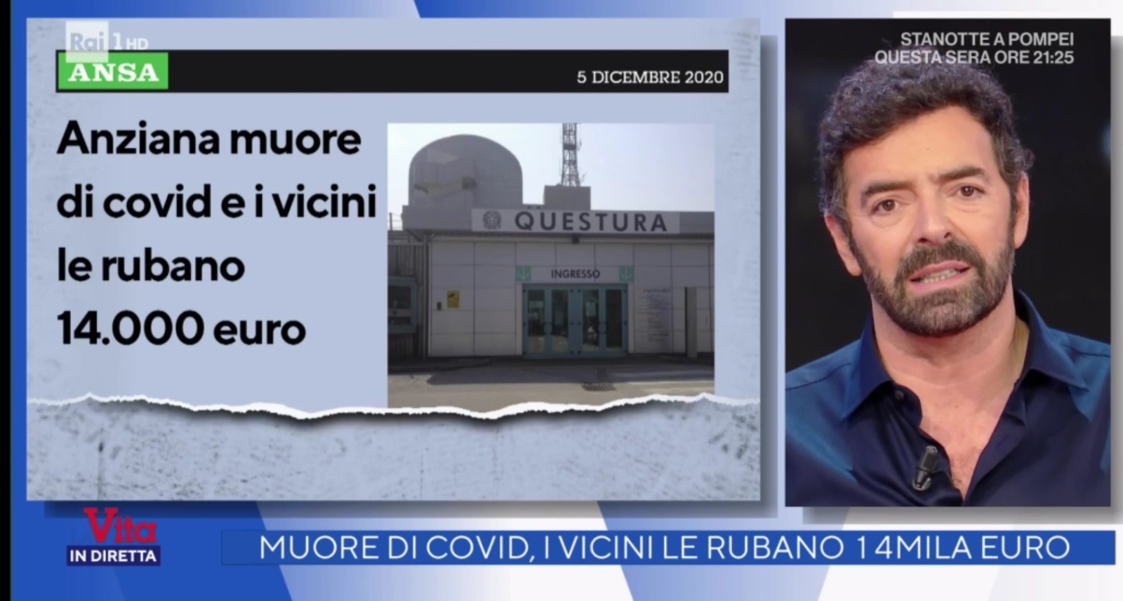 “Come sta Luciana?”. Ma la donna è morta. Gaffe di Alberto Matano a La Vita in Diretta