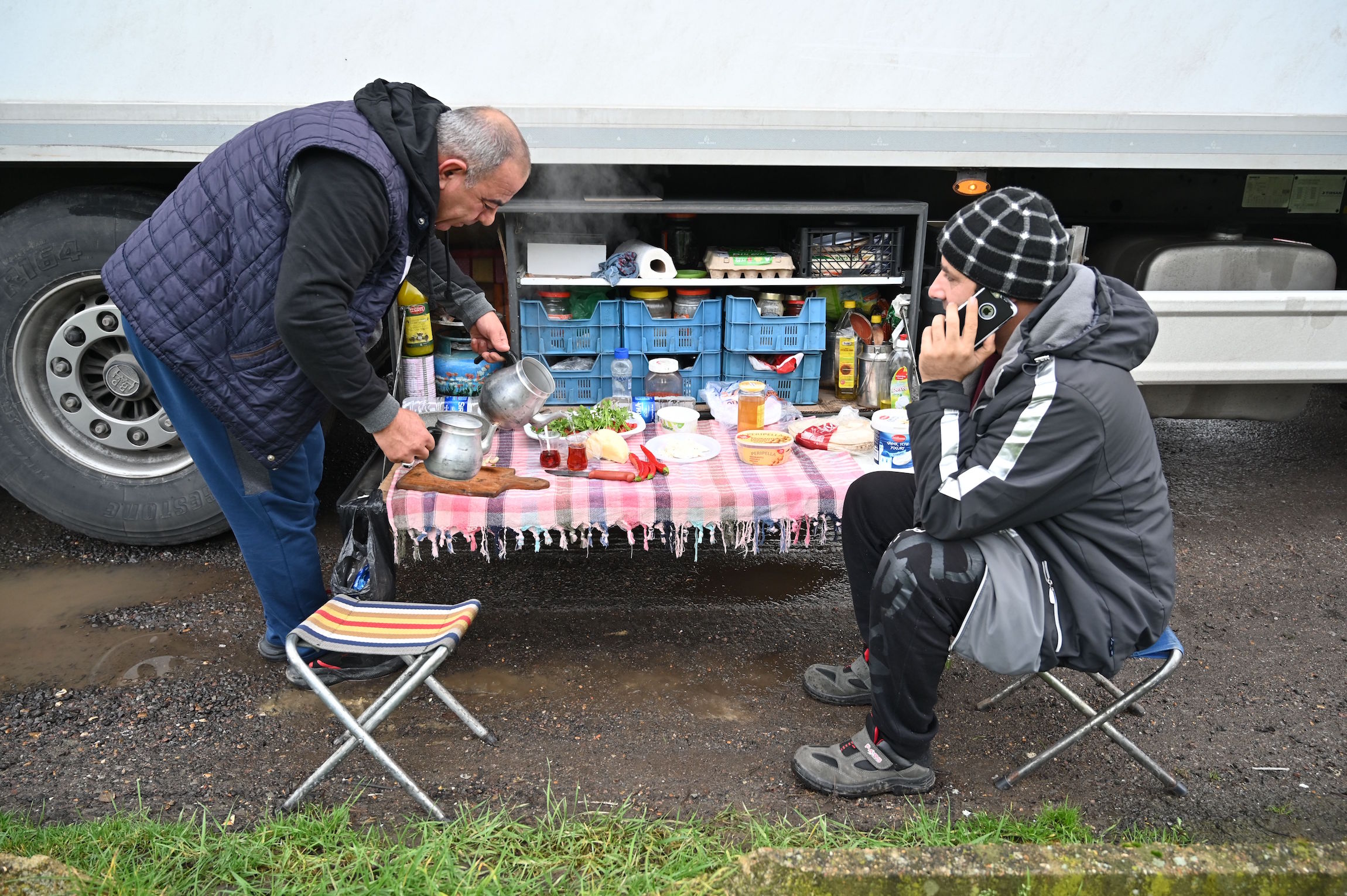 I trasportatori bloccati al confine tra Inghilterra e Francia