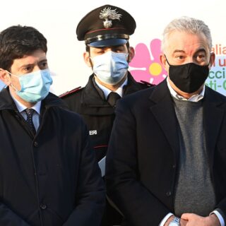 Domenico Arcuri nel Vaccine Day