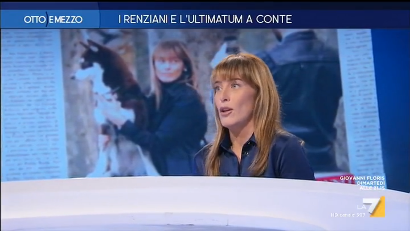 Lilli Gruber vs Maria Elena Boschi, scontro a Otto e mezzo: “É senza mascherina! Deve dare l’esempio” (video)