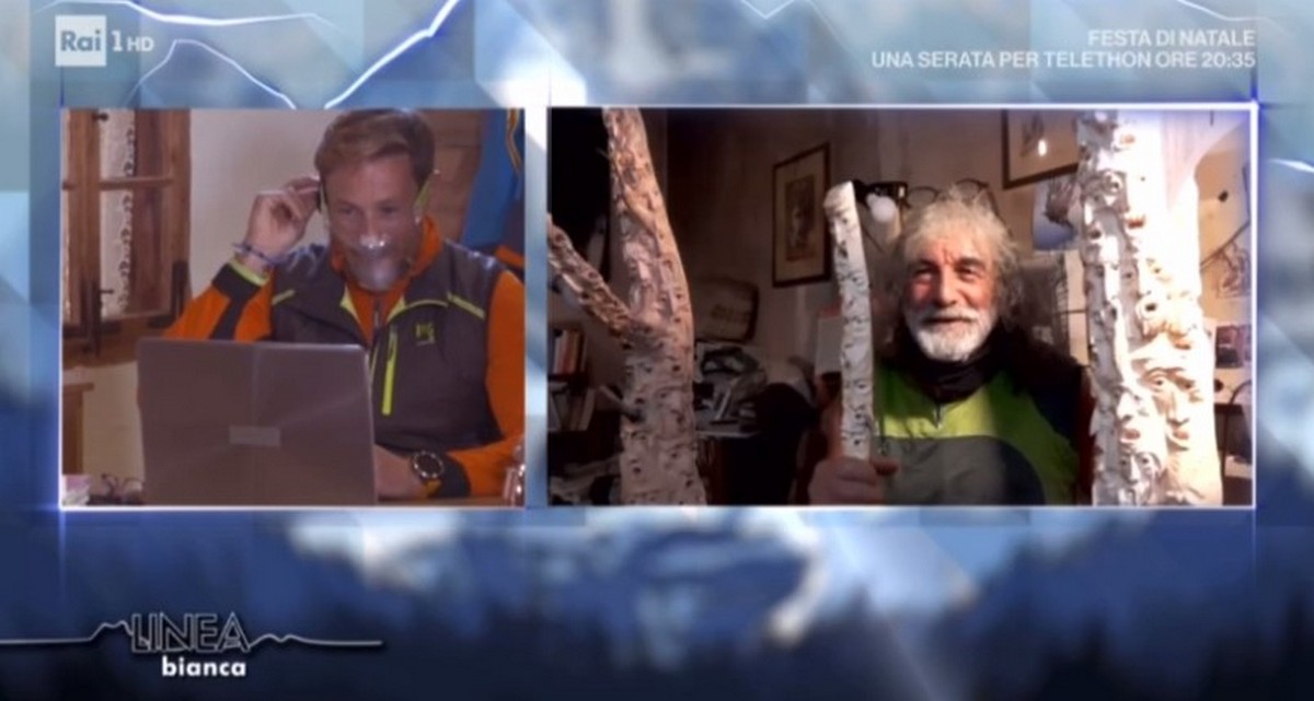 Mauro Corona fuori da Cartabianca per decisione della Rai, ma oggi era a Linea Bianca
