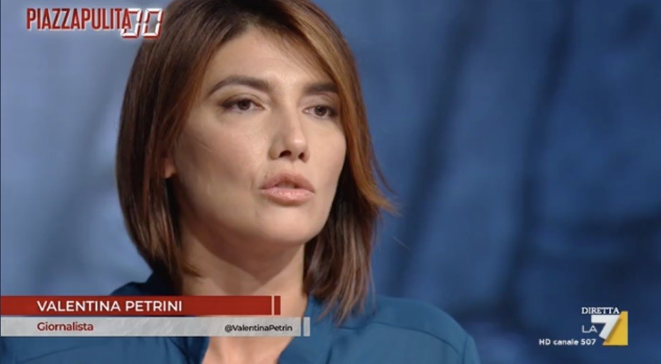 Piazzapulita, Valentina Petrini contro Gianluigi Nuzzi e Mediaset