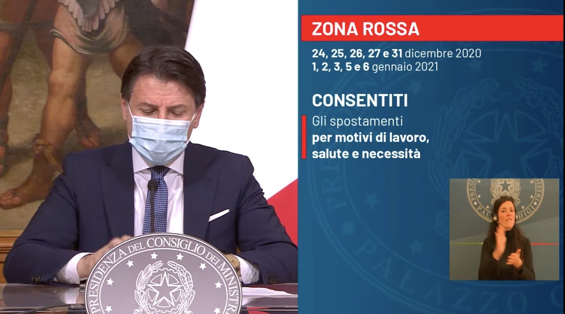 Restrizioni di Natale. Le misure annunciate dal premier Conte