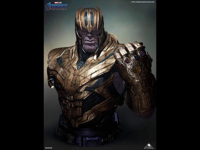 Avengers: Endgame – nuovo busto “Queen Studios” a grandezza naturale di Thanos