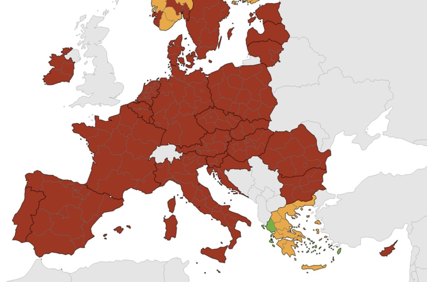 Arrivano le zone “rosso scuro” in Europa. Come cambieranno gli spostamenti?