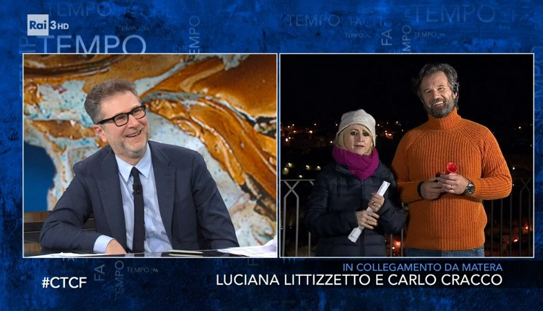 Che Tempo che Fa al Dinner Club: Cracco e Littizzetto girano a Matera