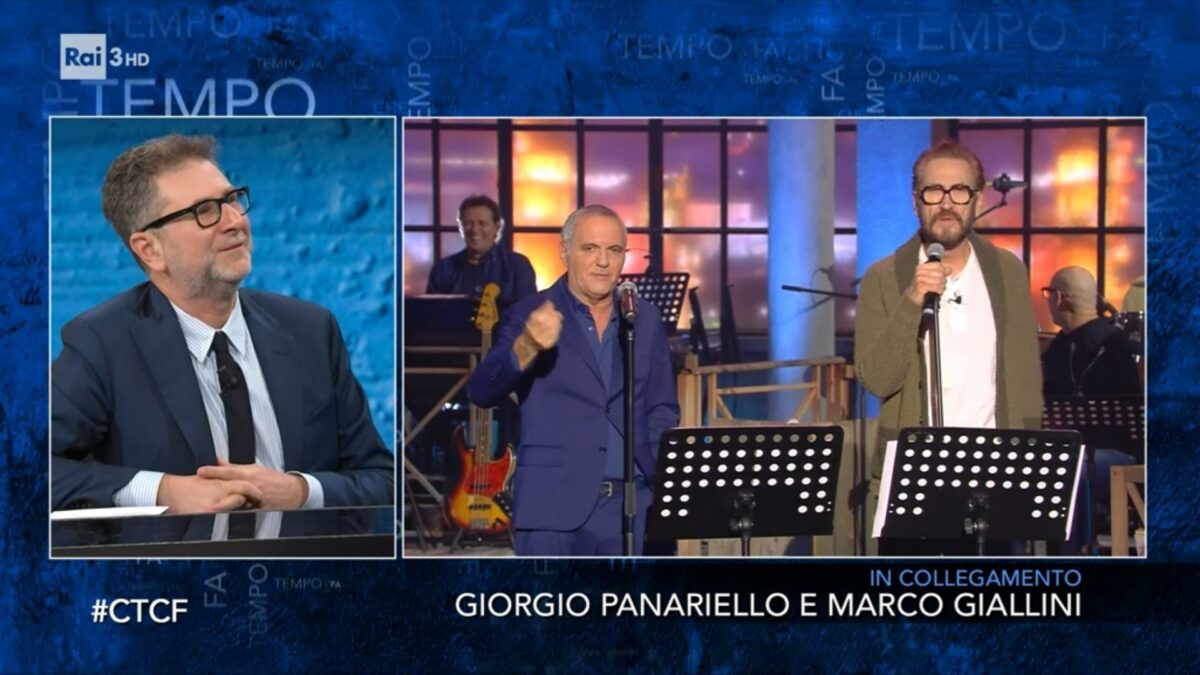 Che Tempo Che Fa, Giorgio Panariello e Marco Giallini presentano Lui È Peggio di Me e invitano come ospite Fazio