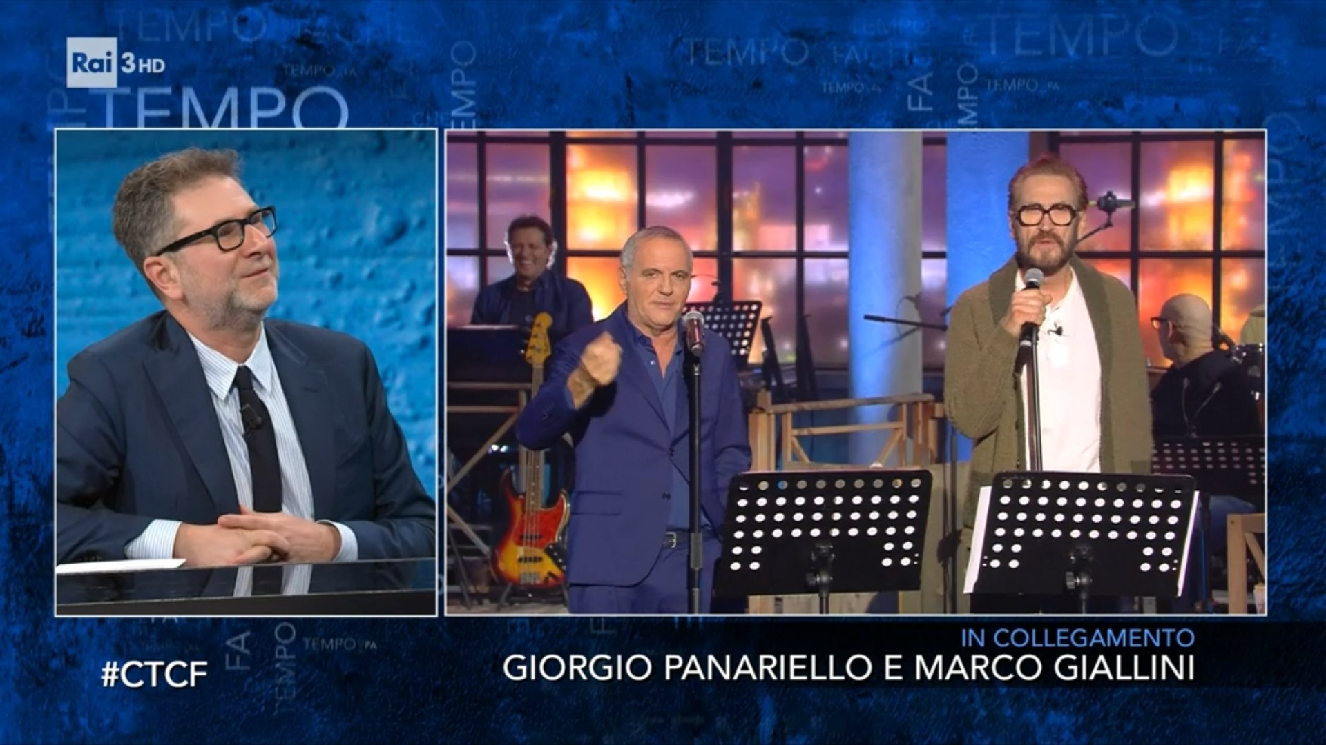 Che Tempo Che Fa, Giorgio Panariello e Marco Giallini presentano Lui È Peggio di Me e invitano come ospite Fazio