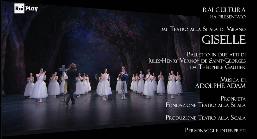 La tv apre i teatri: la Scala e Rai Cultura in streaming con Giselle su RaiPlay