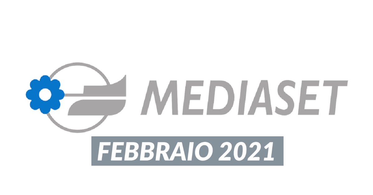 Palinsesti Mediaset: programmazione febbraio 2021