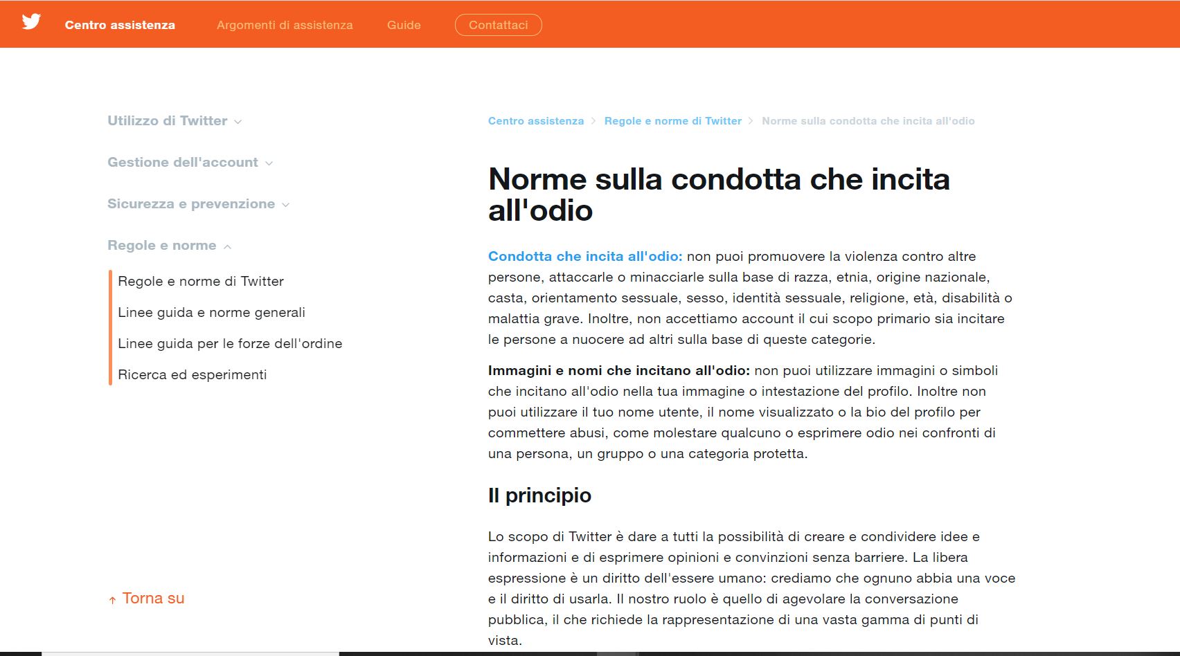 Regole di Twitter