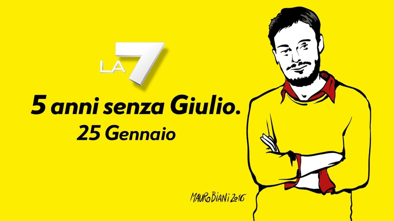 Giulio Regeni, La7 lo ricorda a 5 anni dalla morte