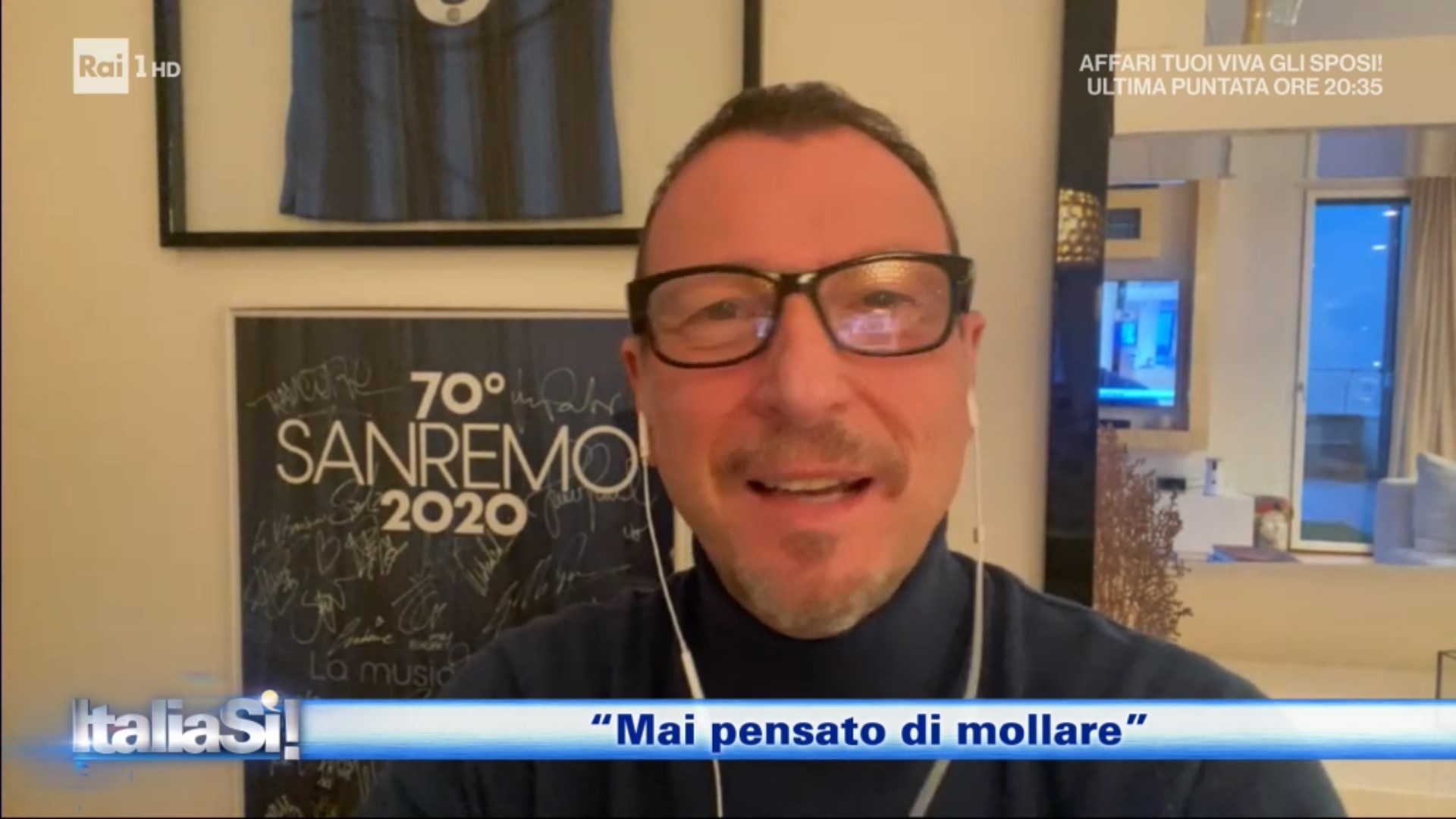 Sanremo 2021, Amadeus a Italia Sì: “Non ho mai voluto abbandonare Sanremo”. Ornella Vanoni fra gli ospiti