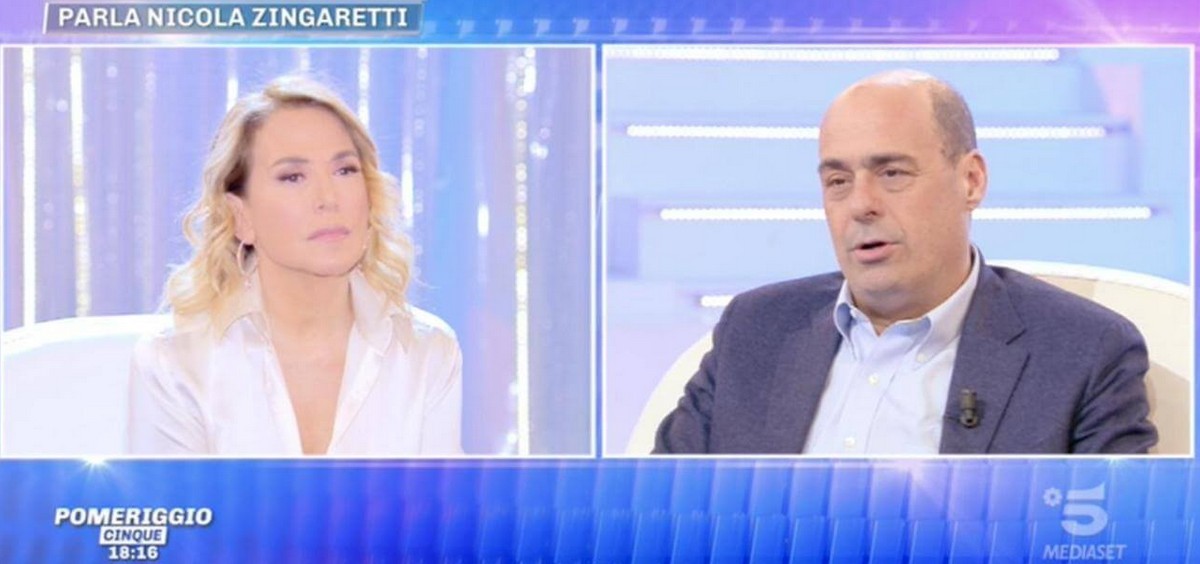 Barbara d’Urso difesa da Nicola Zingaretti: “C’è bisogno di lei in tv”