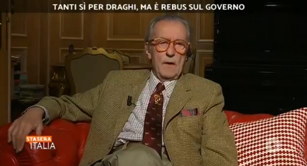 Stasera Italia, Palombelli: “Chi vorreste al governo?”. Feltri gela lo studio: “Hitler”