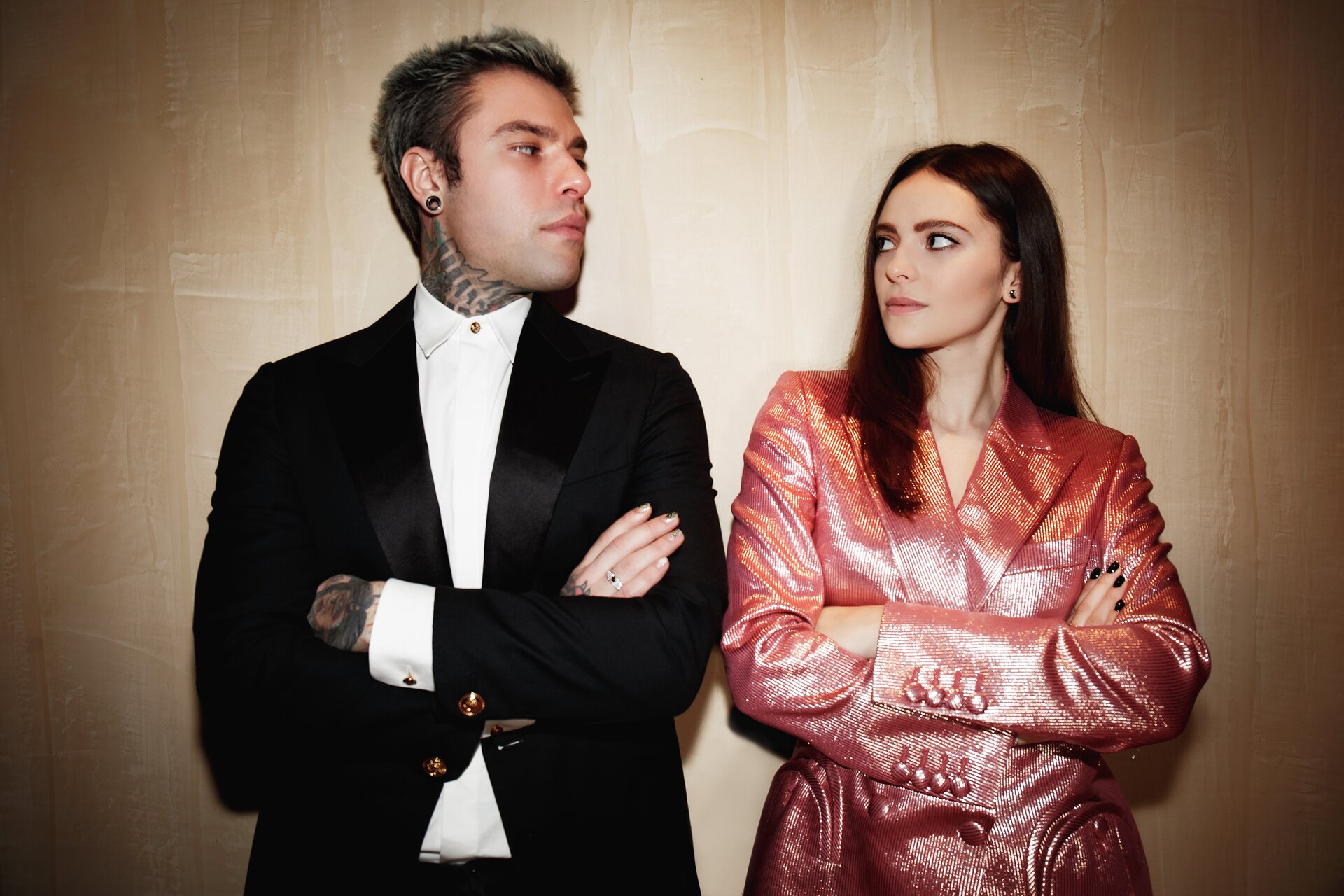 Sanremo 2021, Fedez e Francesca Michielin in conferenza stampa