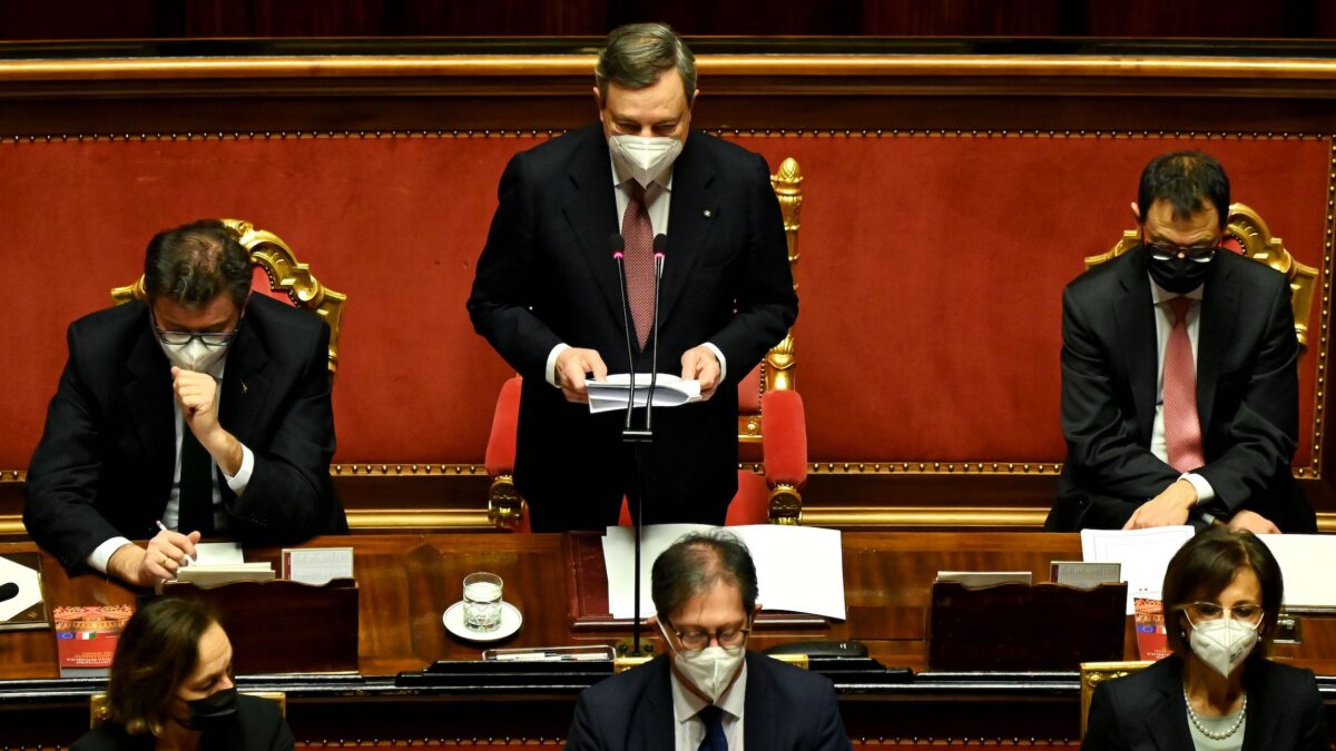 L’intervento di Draghi al Senato