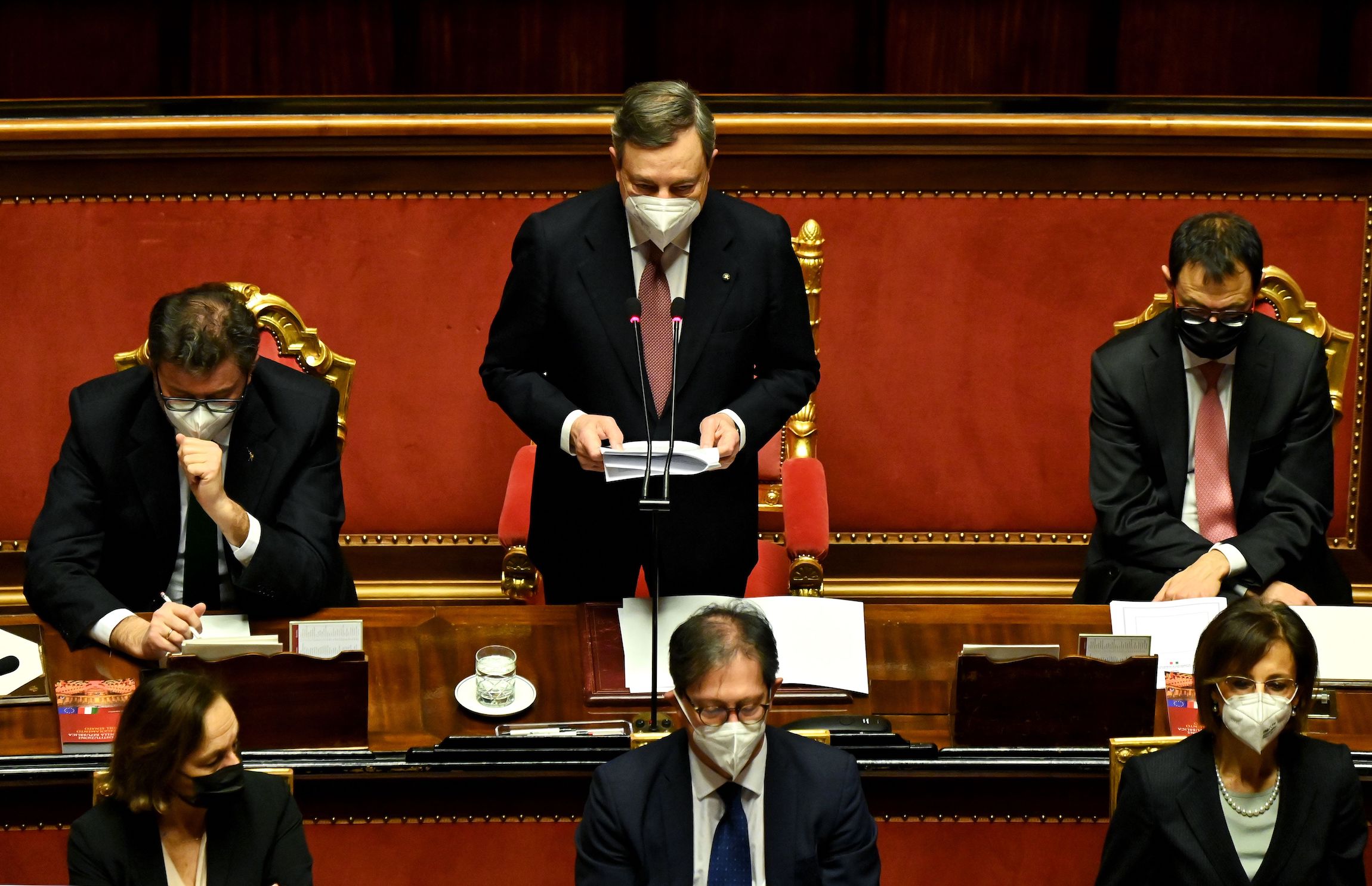 L’intervento di Draghi al Senato