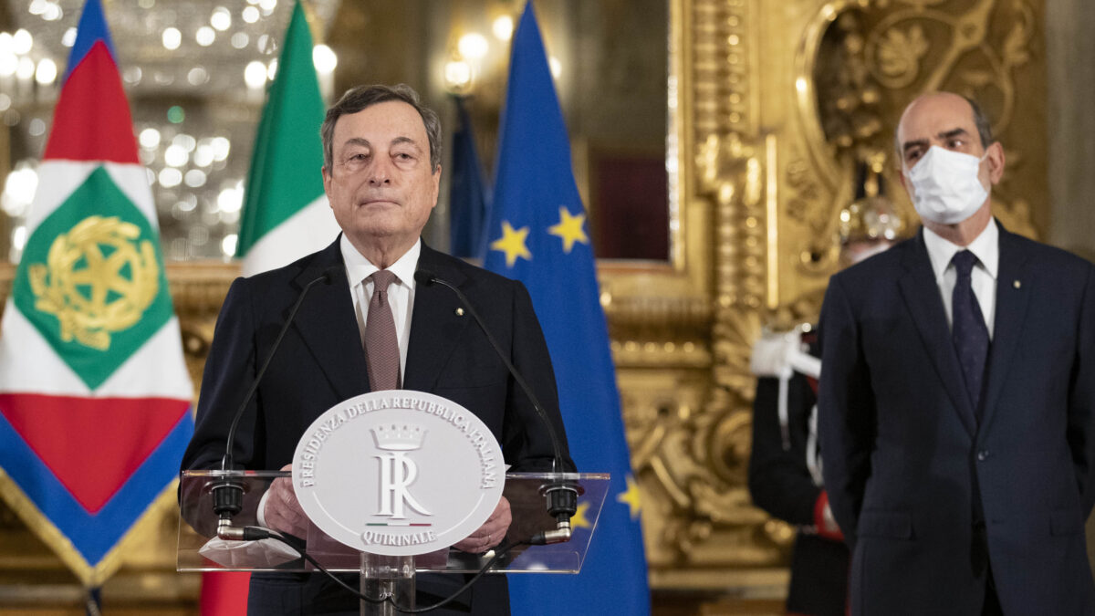Governo Draghi, giuramento in diretta tv (e continua la ‘sfida’ di Giorgino a Mentana)