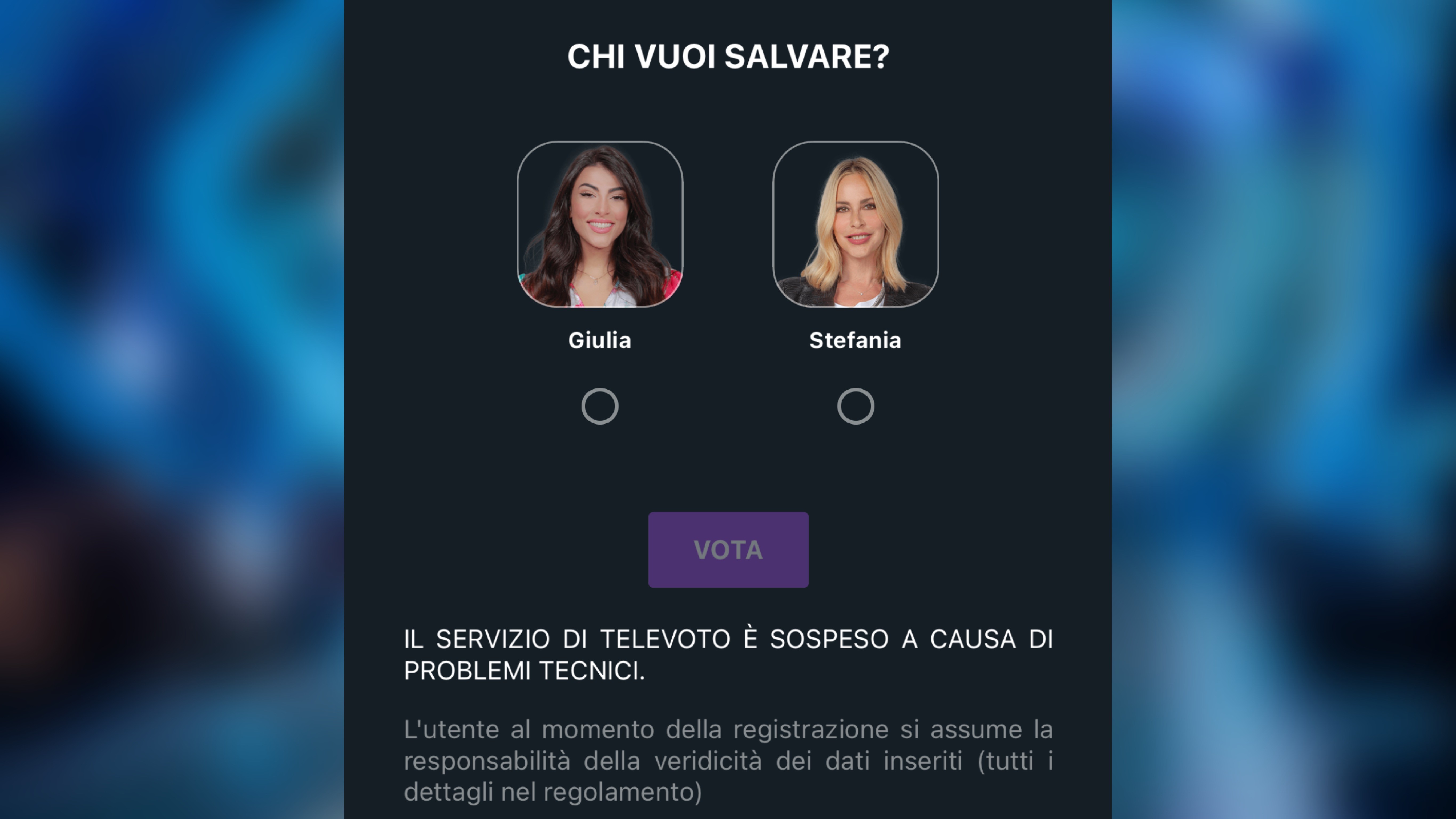 Grande Fratello Vip, televoto web sospeso fra Giulia Salemi e Stefania Orlando