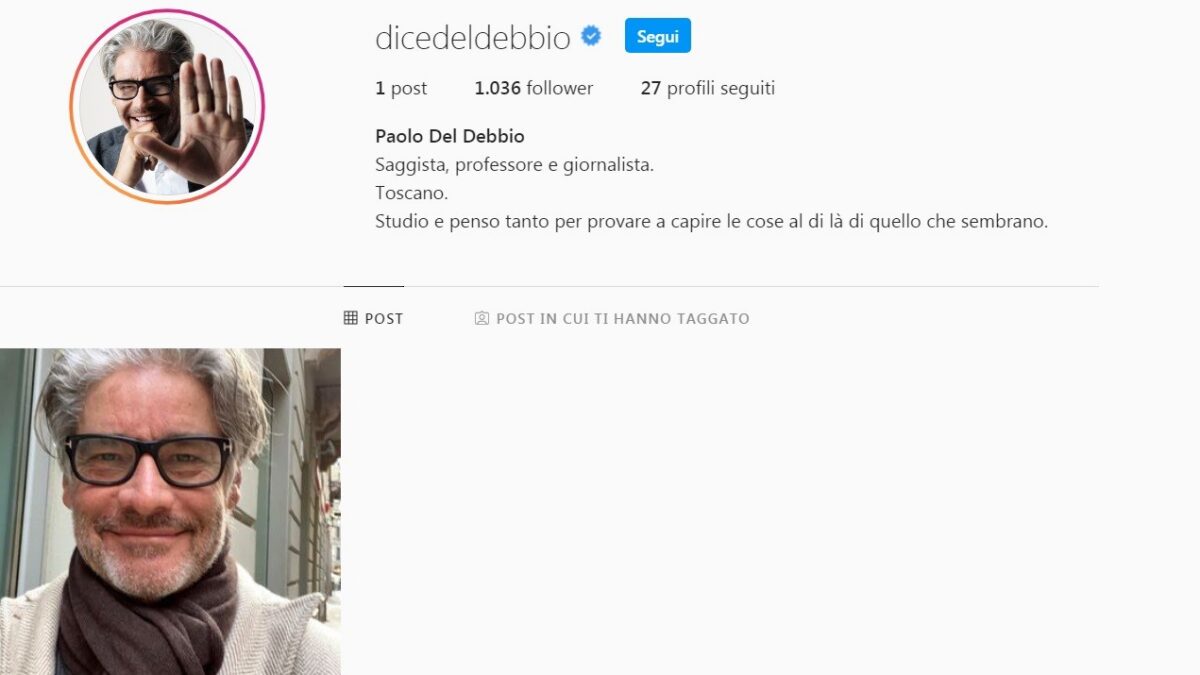 Paolo Del Debbio sbarca su Instagram. Ma nel 2019 scrisse un libro contro i social: “Non sono su internet e vivo tranquillamente”
