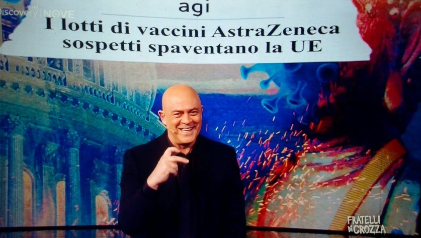 Crozza e la satira ‘allarmista’ sul vaccino Astrazeneca. Mossa opportuna?
