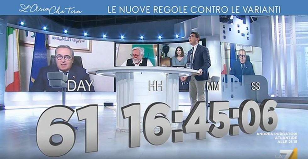 L’Aria che tira, lite tra Magnani e Gasparri: “Voglio parlare, se non sa condurre…”