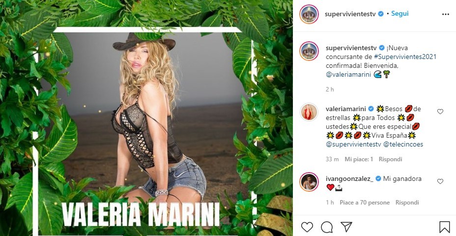 Valeria Marini concorrente ufficiale di Supervivientes (L’Isola dei Famosi spagnola) [video]