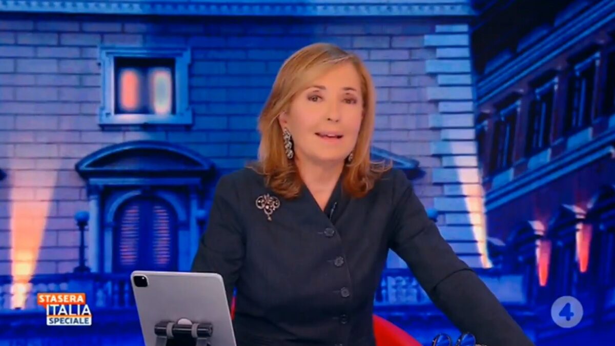 Stasera Italia Speciale chiude, arriva il Tg4. Palombelli: “Mi avevano chiesto 4 puntate, ne ho fatte 30” (Video)