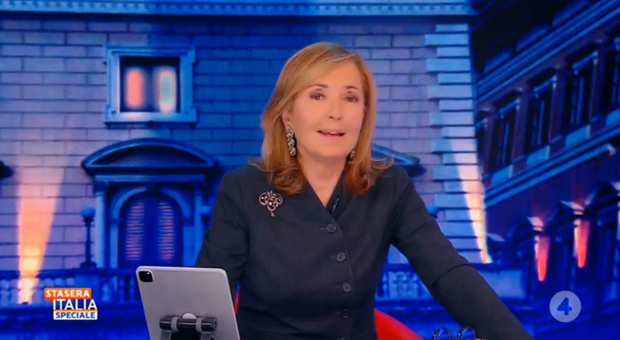 Stasera Italia Speciale chiude, arriva il Tg4. Palombelli: “Mi avevano chiesto 4 puntate, ne ho fatte 30” (Video)