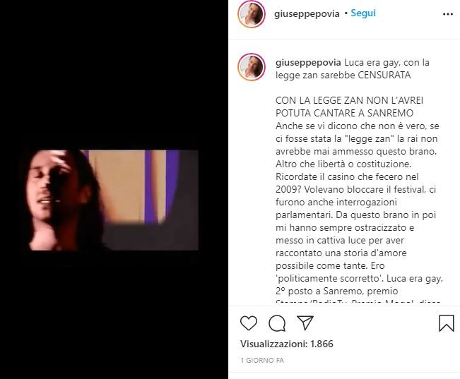 povia contro ddl zan