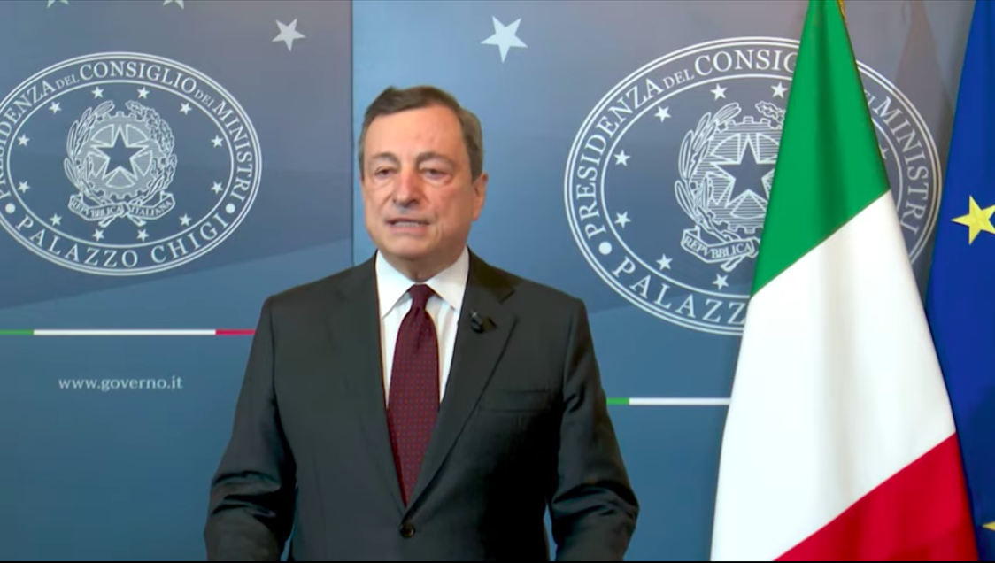 Draghi: “Lavoriamo per il futuro, non sappiamo quando la pandemia finirà”