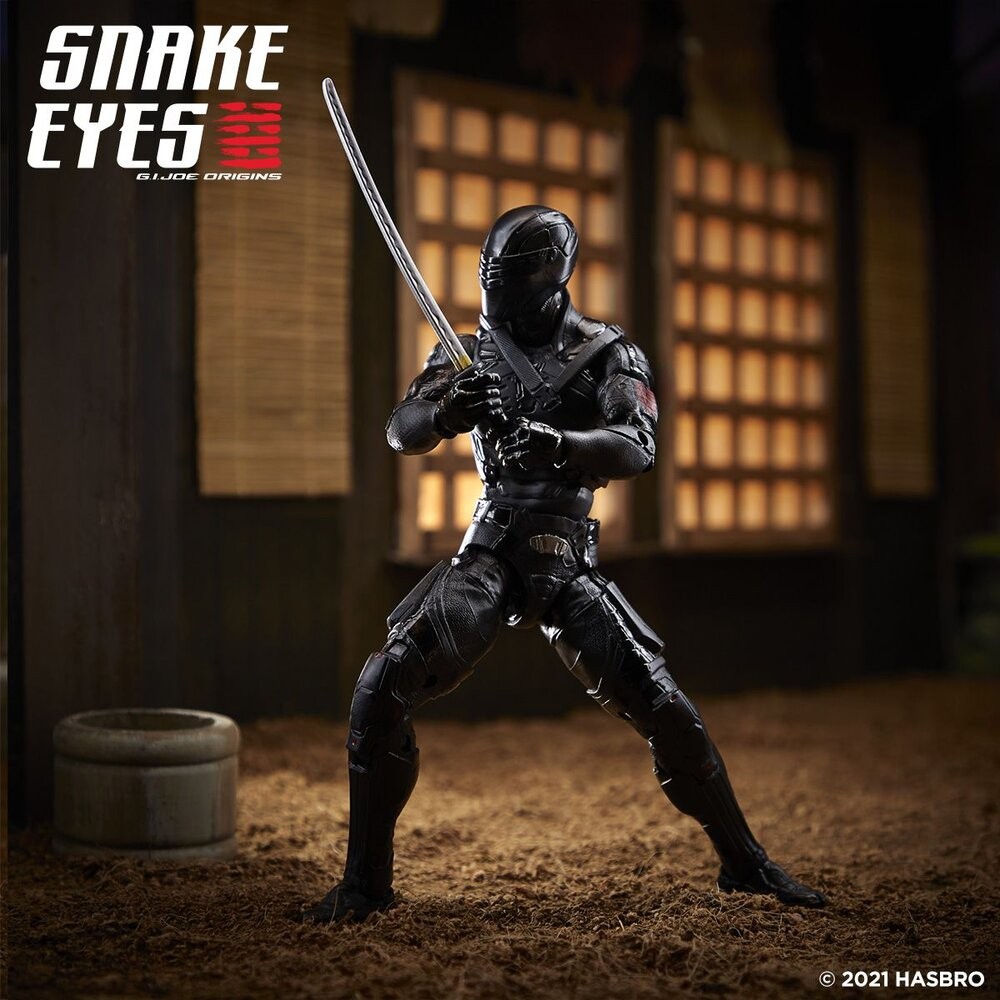 Snake Eyes: le action figure ufficiali di Hasbro del film “G.I. Joe Origins”.