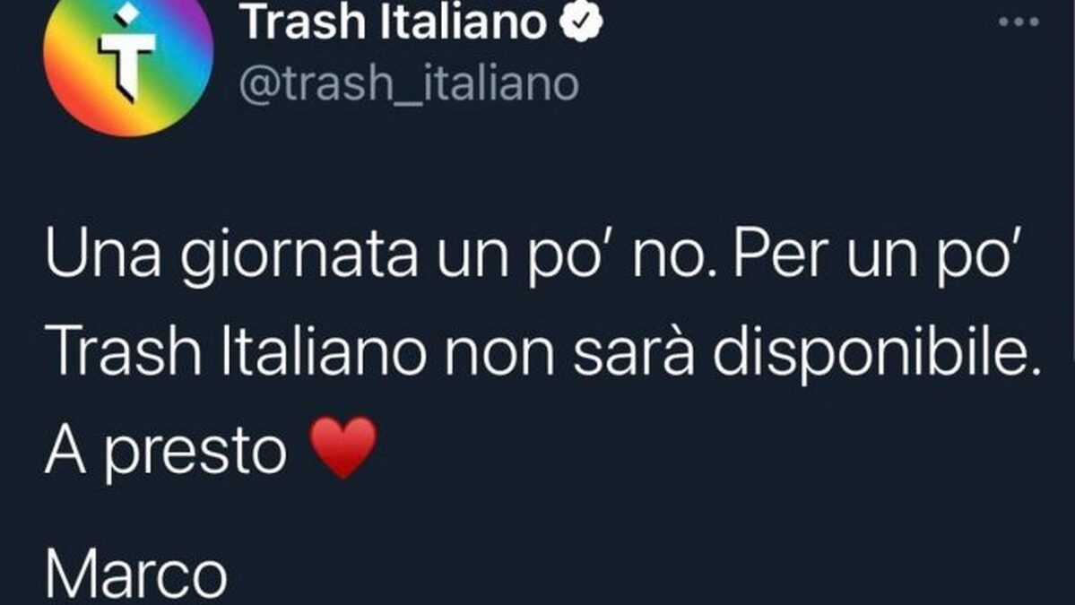 Che fine ha fatto Trash Italiano?