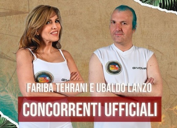 L’Isola Dei Famosi 15: Fariba Tehrani e Ubaldo Lanzo concorrenti ufficiali