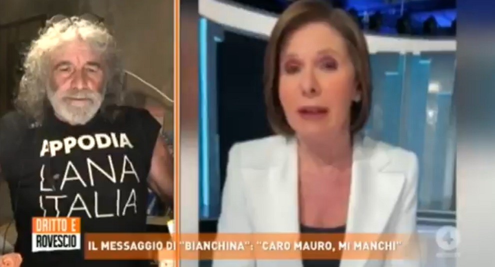 Dritto e rovescio, sorpresa della Berlinguer a Corona: “Prima o poi io e te torneremo insieme” (Video)