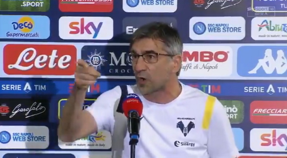 Sky Sport, Ivan Jurić si arrabbia con Massimo Ugolini: “Hai detto un gran cag*ta, devi portare rispetto!” (Video)