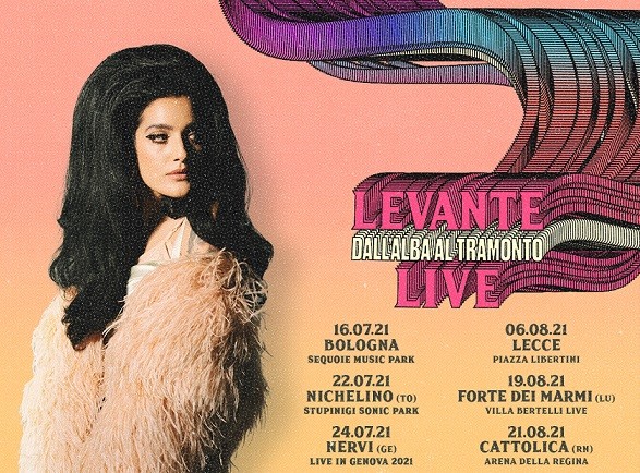 Levante annuncia il tour estivo: Dal tramonto all’alba live 2021 (info biglietti)