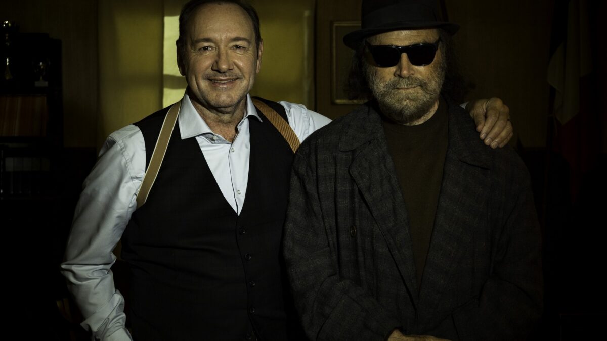 L’uomo che disegnò Dio: riprese in corso del film con Franco Nero e Kevin Spacey