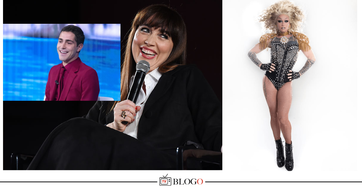 Drag Race Italia con Tommaso Zorzi in giuria Chiara Francini e la Drag Priscilla