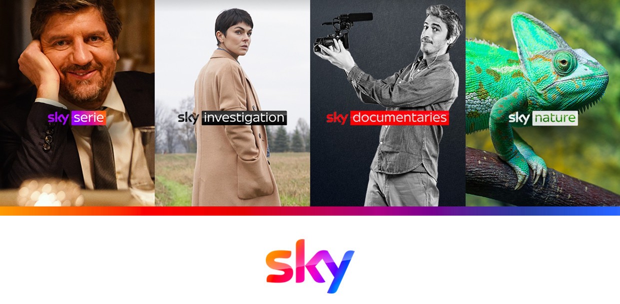 La programmazione di Sky Serie, Sky Investigation, Sky Documentaries e Sky Nature
