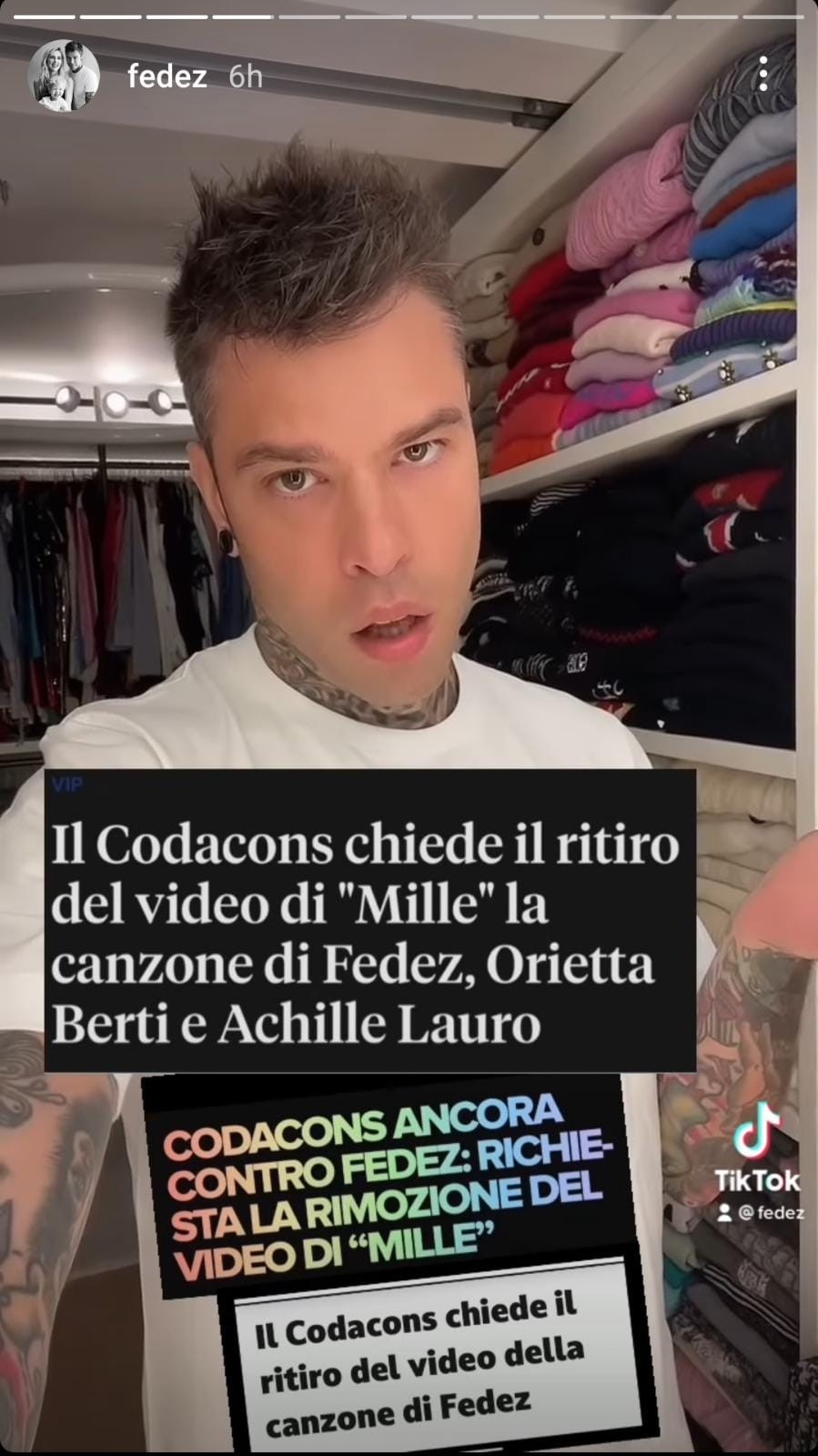 Fedez Mille Codacons