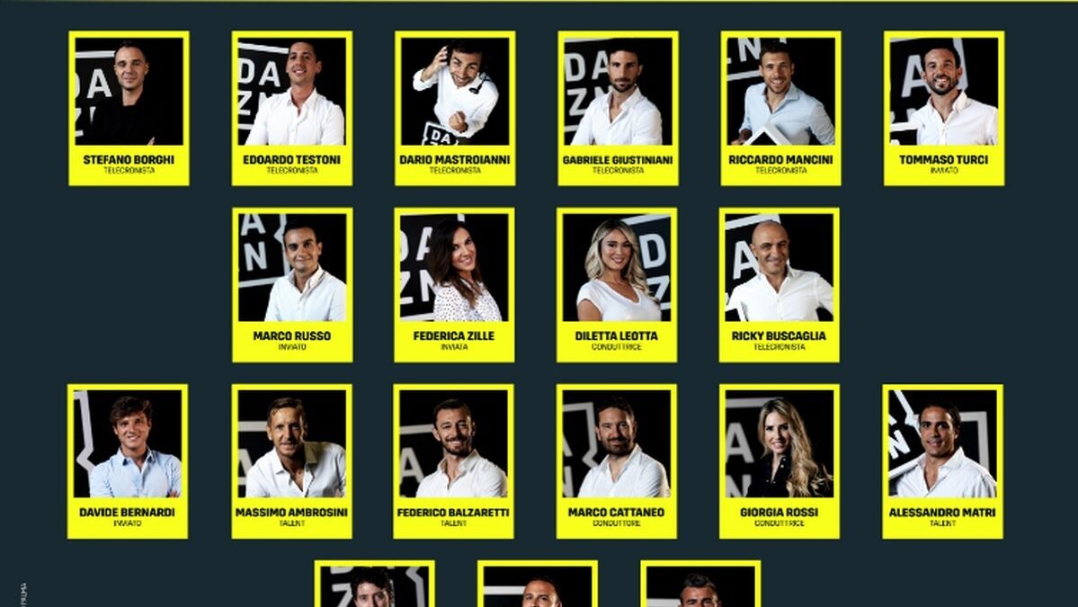 Dazn: telecronisti, inviati e opinionisti per la Serie A 2021-2022