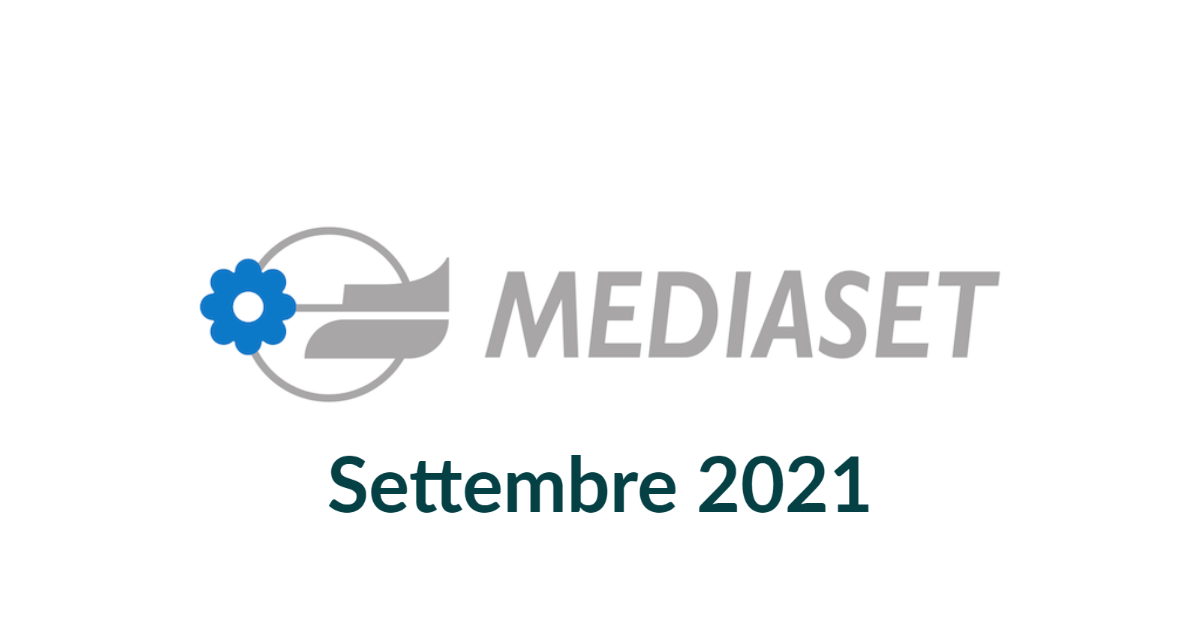 Palinesti Mediaset: programmazione settembre 2021