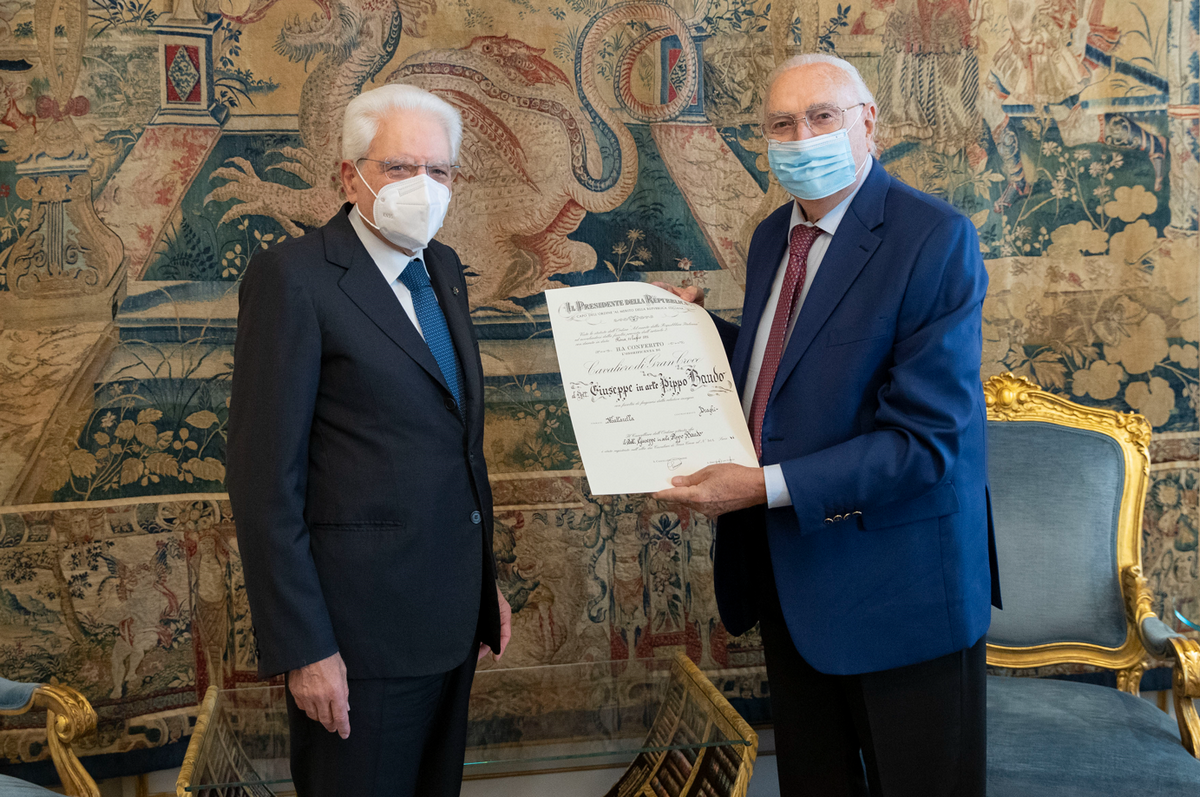 Pippo Baudo Cavaliere di Gran Croce della Repubblica Italiana