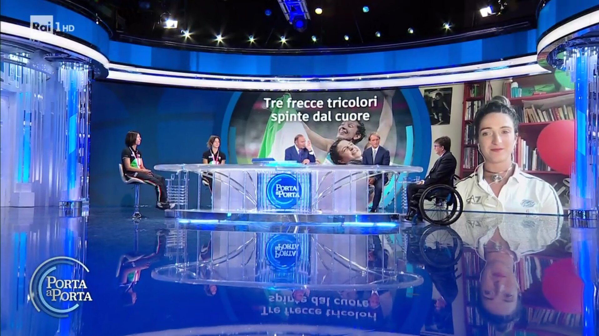 Porta a porta celebra i successi estivi nello sport e mette in secondo piano la politica