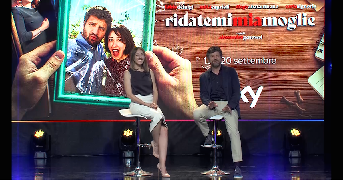Ridatemi mia moglie, l’intervista a Fabio De Luigi ed Anita Caprioli