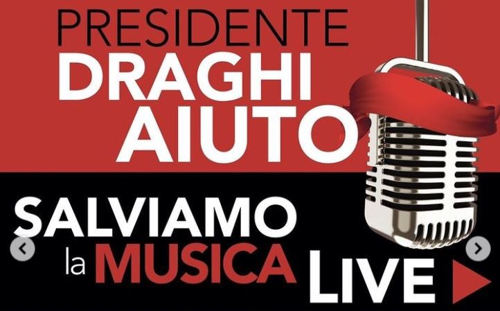 L’appello ufficiale dei cantanti al Presidente Mario Draghi: “Salviamo la musica live”